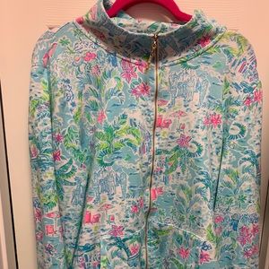 Lilly Pulitzer zip jacket size XL